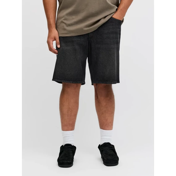 Jack & Jones fekete farmer rövidnadrág nagyméretben