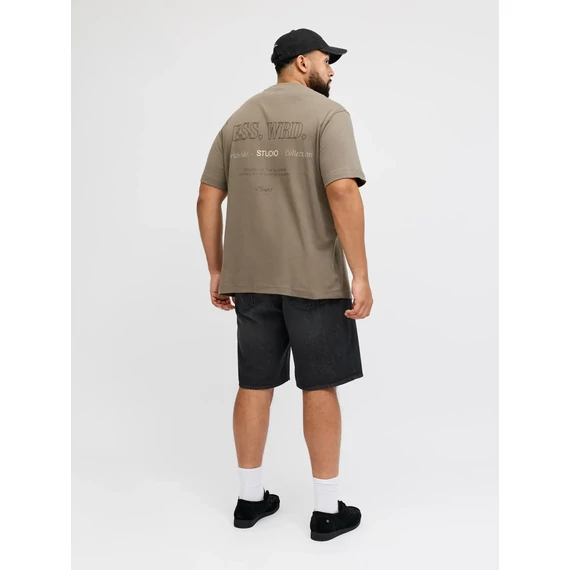 Jack & Jones fekete farmer rövidnadrág nagyméretben