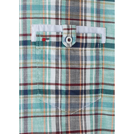 Jupiter kockás rövid ujjú férfi ing nagyméretben