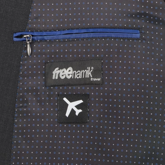 Weis sötétszürke öltöny zakó nagyméretben cipzáras belső zseb