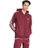 Adidas M 3S FT FZ HD bordó kapucnis pulóver nagyméretben
