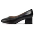 Caprice fekete elegáns női bőrcipő nagyméretben