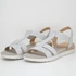 Fitters Annika silver snake szandál nagyméretben