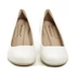 Piccadilly fehér magassarkú pumps nagyméretben