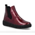 Remonte fényes felületű, bordó, női bokacsizma nagyméretben