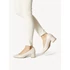 Tamaris Comfort Fit beige bőr női alkalmi cipő nagyméretben