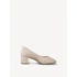 Tamaris Comfort Fit beige bőr női alkalmi cipő nagyméretben