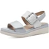 Tamaris Comfort fehér-világoskék női szandál nagyméretben