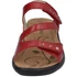 Westland piros bőr női szandál nagyméretben