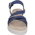 Westland sötétkék bőr női szandál nagyméretben