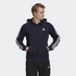 Adidas M 3S FT FZ HD sötétkék kapucnis pulóver