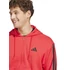 Adidas M 3S FT FZ HD piros kapucnis pulóver nagyméretben