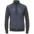 Casa Moda végig zippes sötétkék férfi pulóver nagyméretben