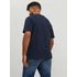 Jack&Jones feliratos sötétkék póló, nagyméretben