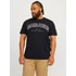 Jack&Jones feliratos fekete póló, nagyméretben