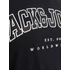 Jack&Jones feliratos fekete póló, nagyméretben