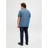 Jack&Jones türkiz galléros póló, nagyméretben