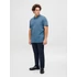 Jack&Jones türkiz galléros póló, nagyméretben